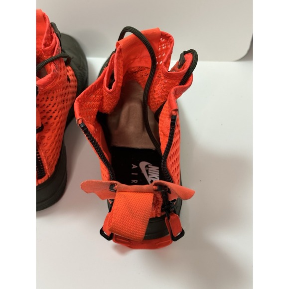 NIKE SF Air Force 1‎ Mid Sneaker Men 9.5 Cargo Khaki Total Crimson  AA7345-300 - Picture 6 of 9